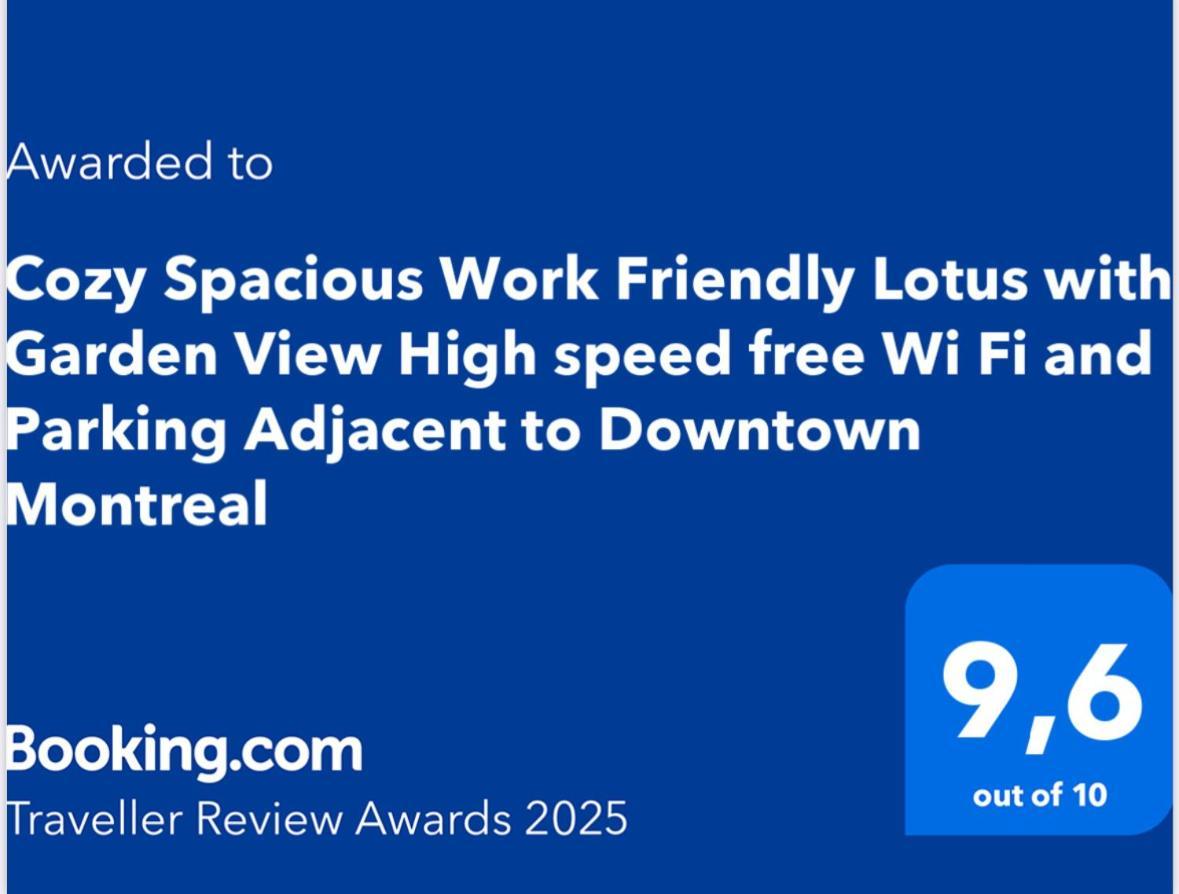 Cozy Spacious Work Friendly Lotus With Garden View High Speed Free Wi Fi And Parking Adjacent To Downtown Μόντρεαλ Εξωτερικό φωτογραφία